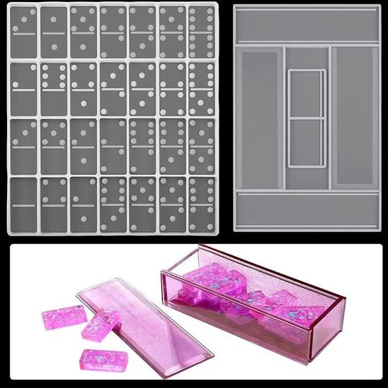 Coffret De Rangement Pour Dominos – 4 Clips Accessoires Train Domino, Jeu éducatif Créatif Pour Garçons Et Filles
