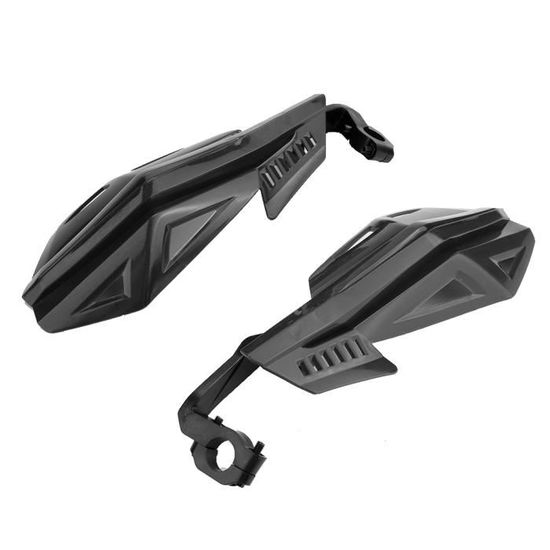 Protège-mains Moto 22mm Noir Paire De Protège-mains Moto 22mm - Pour Guidon 7/8" - Noir ABS - Réduction Vibrations - Style Road Protection Guidon