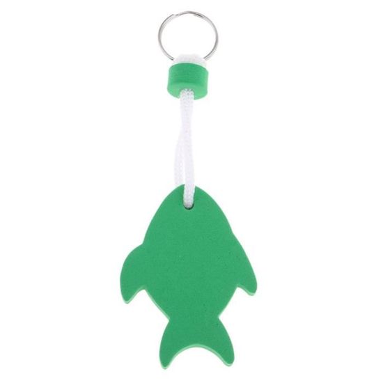 Porte-Clés en Forme de Poisson Clé Clef Flottant Mousse vert fenteer ...