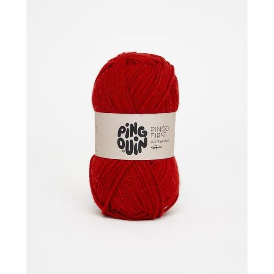 Lot De 6 Pelotes De Laine Pingouin First 6 - 100% Acrylique, Aiguille N°6, Couleur Lin - Pour Débutants