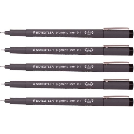 Lot De 5 Stylos Numériques LP190-0K Avec Pointes - Compatible Wacom CTL-490/690 - Sensibilité 2048 Niveaux - 4
