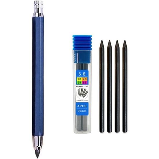 Crayon À Dessin En Métal De 5,6 Mm Avec 4 Mines 2B 4B 6B 8B — free download