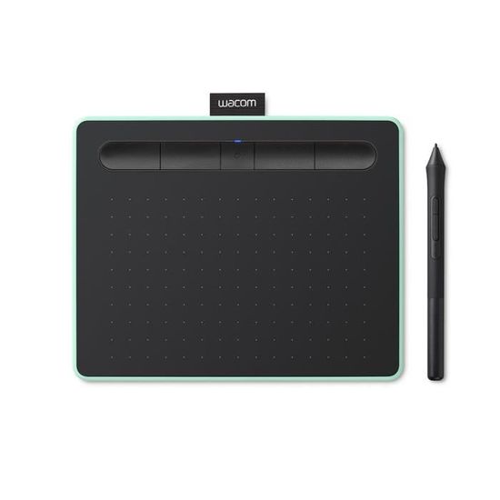 Wacom Intuos Intuos S, Avec fil &sans fil, 152 x 95 mm, USB-Bluetooth, 7 mm, Stylo, 0,25 mm