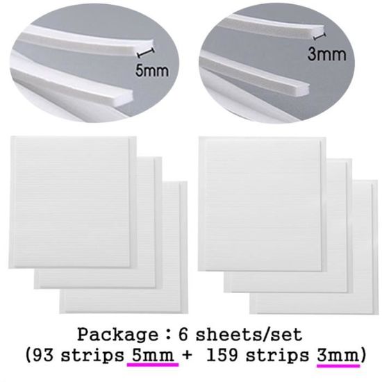 Lot De 100 Bandes Adhésives En Mousse Pour Cintre – Gris Foncé, 10,2 Cm X 0,6 Cm
