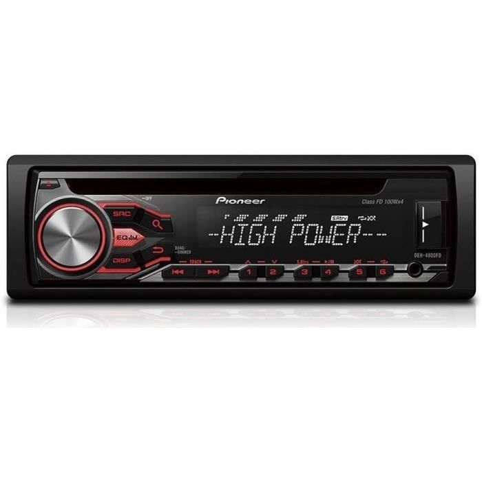 Pioneer DEH-S420BT Autoradio 1-DIN Bluetooth CD USB - Noir