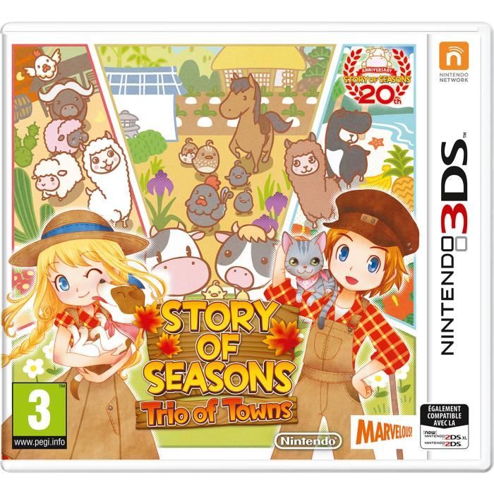 Story of Seasons : Trio of Towns Jeu 3DS