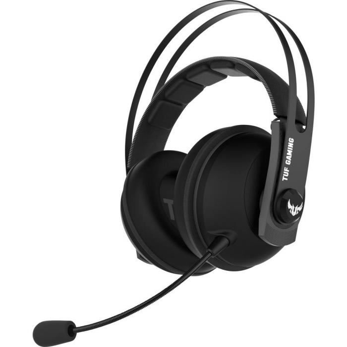 Casque de jeu Asus TUF H7 Wireless 90YH020G-B3UA00 radio 2,4 GHz sans fil circum-aural noir 1 pc(s)
