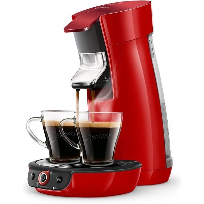 Philips HD6564/Philips HD6564/81 Machine à café à dosettes81 Machine à café à dosettes SENSEO Viva Café Duo Select Rouge Scintillant
