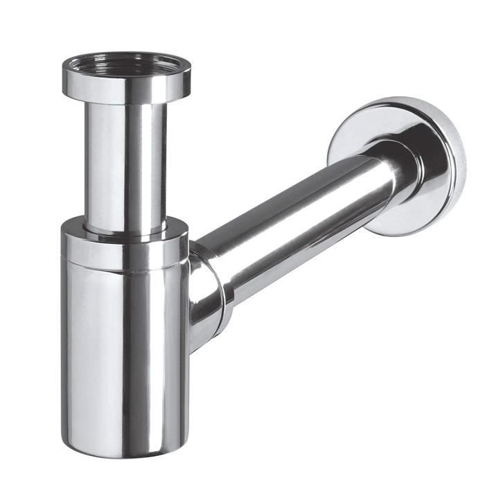 Wirquin 30718695 MINI SIPHON DE LAVABO DESIGN EN LAITON CHROME LINEIS,