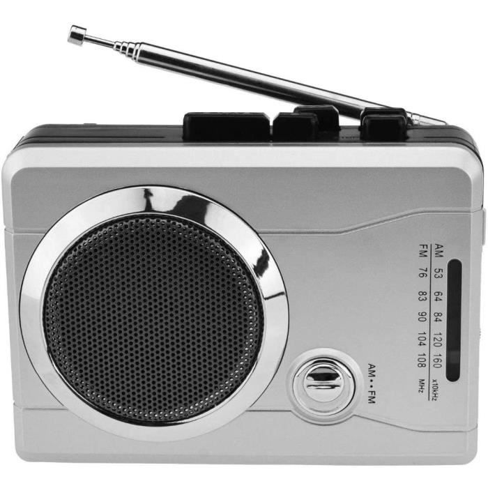 ZXCV AM/FM Pocket Radio Cassette Player, Portable Personal Voice Audio Cassette Recorder Walkman Player Built-in Speaker