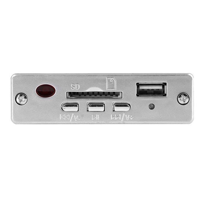 ZJCHAO Amplificateur audio Hi-Fi Amplificateur de puissance audio Hi-Fi Lecteur de décodage MP3 avec télécommande USB 2.0 (blanc)