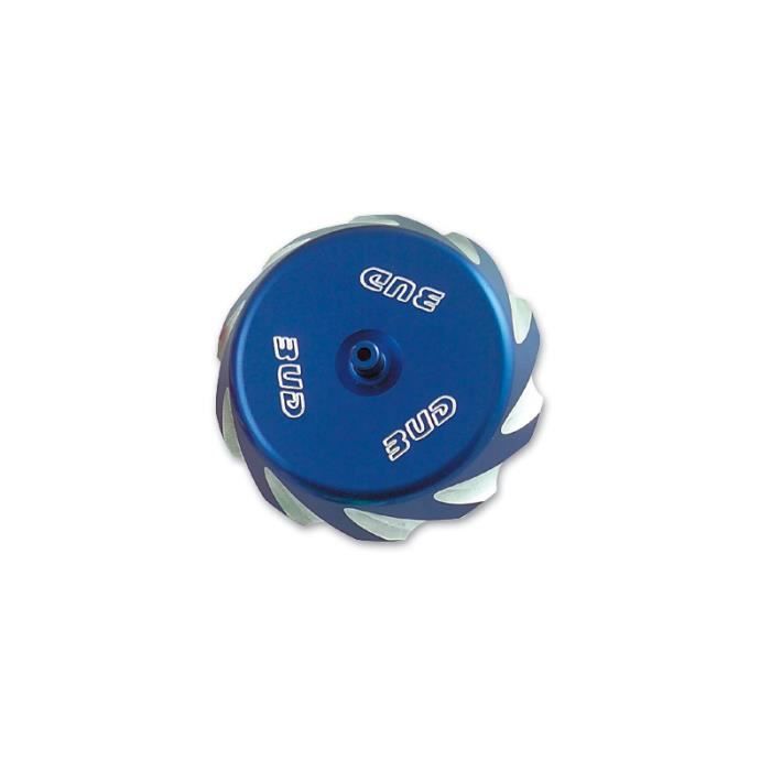 Bouchon réservoir alu BUD RACING 60 65 80 KX + 85 KX 95-13 - BLEU