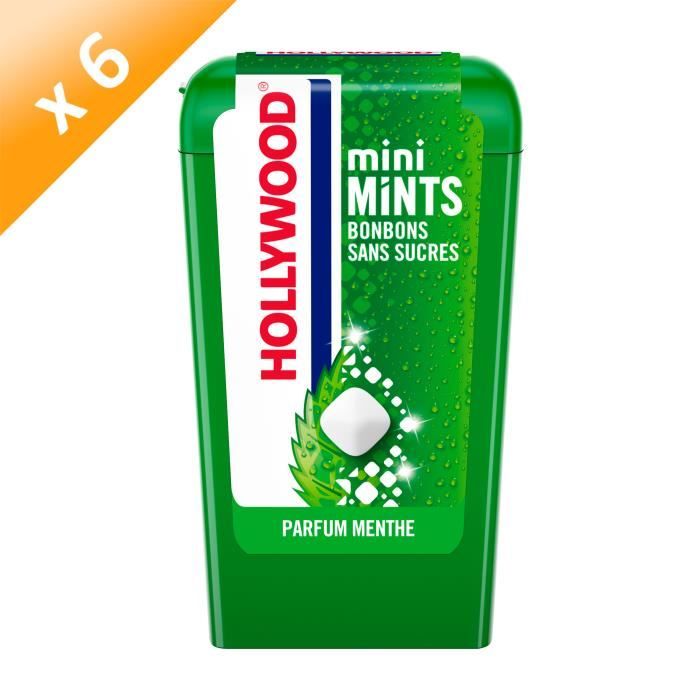 Hollywood Mini Mints parfum Menthe 12,5g - LOT DE 6