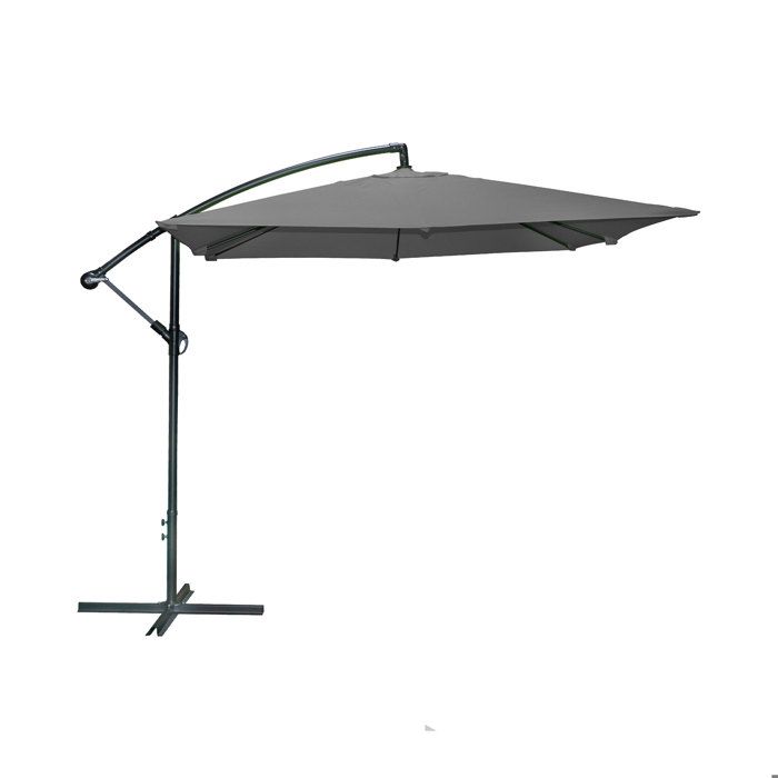 Parasol déporté 250 x 250 anthracite