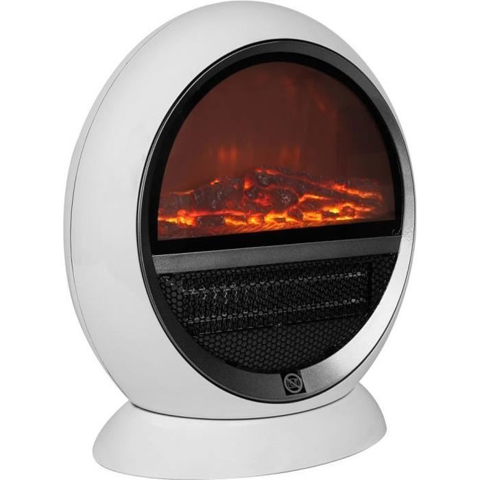 Radiateur électrique - effet feu de cheminée • 1500 W / 30m² • protection contre la surchauffe - Mini-cheminée, chauffage d´appoint