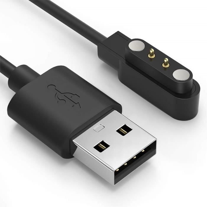 Chargeur pour YAMAY SW022 AGPTEK LW11 Ticwatch GTX, Haylou LS05- USB