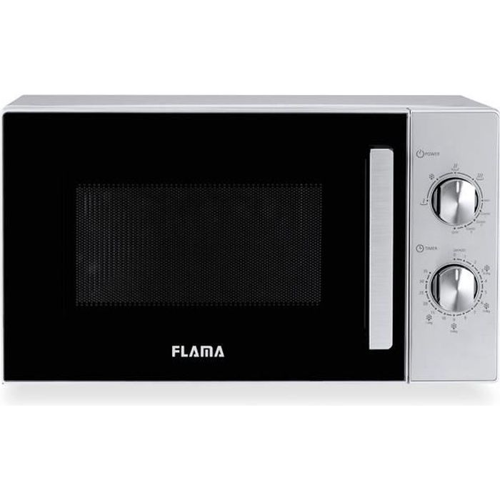 Micro-ondes Flama 1803FL, 700W, capacité de 20L, fonctions de gril et de décongélation