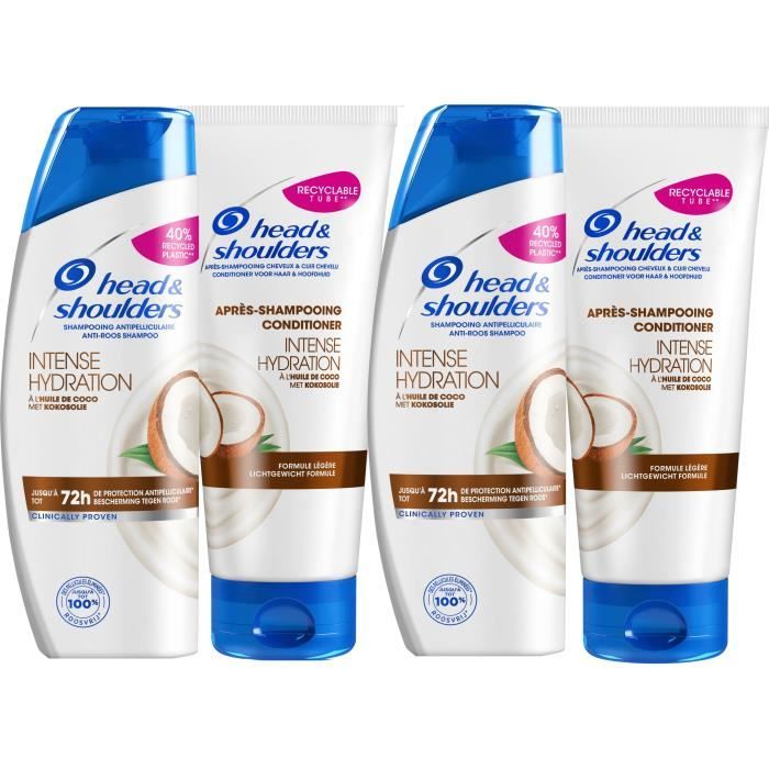 HEAD & SHOULDERS Hydratation Intense 2 shampoing + 2 après shampoing