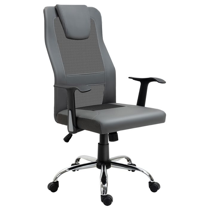 Fauteuil de bureau manager grand confort dossier ergonomique à bascule têtière hauteur assise et accoudoirs réglable nylon simili