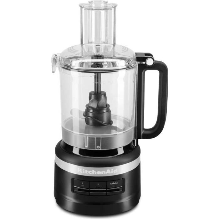KITCHENAID 5KFP0919EBM - Robot multifonctions 2,1L - 250W - 3 vitesses - Bol de travail étanche avec système de verrouillage - Noir