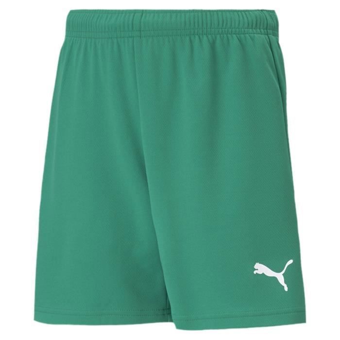 Short enfant Puma teamRISE - vert sapin/blanc - 6 ans