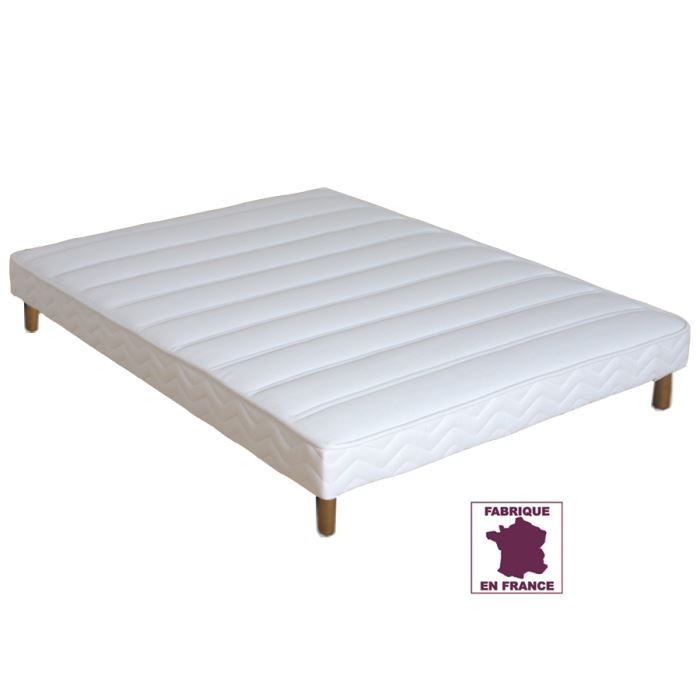 Sommier tapissier à lattes multiplis 80 x 200 + jeu de 4 pieds offerts :