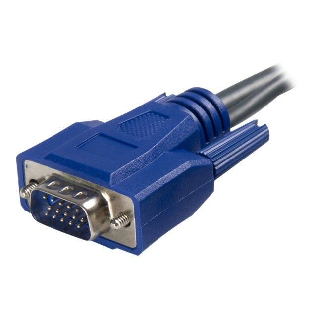 STARTECH Câble KVM ultrafin 2 en 1 USB VGA - 1,8 m