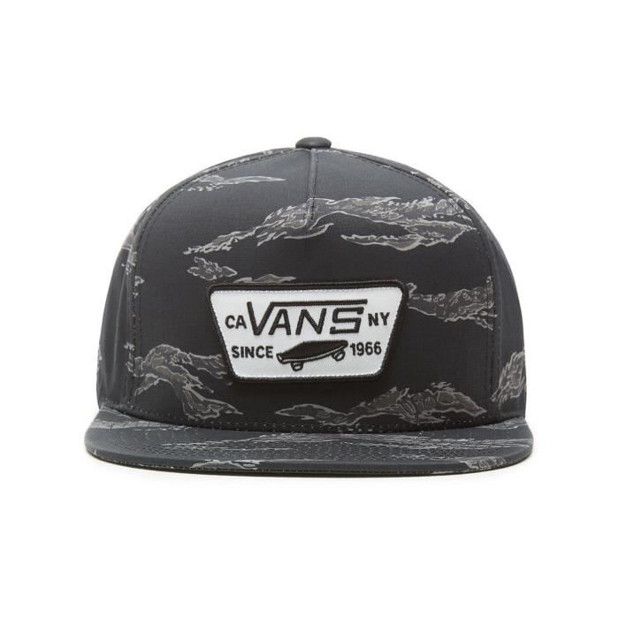 Casquette Snapback Vans Full Patch Noir Tiger Camo