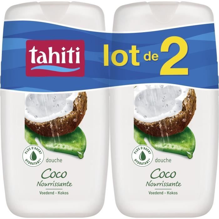 TAHITI Lot de 2 gels douche coco - 250 ml