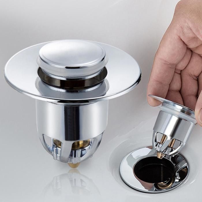 Lavabo universel Bounce Drain Filter Pop Up Salle de bain Lavabo Drain ...