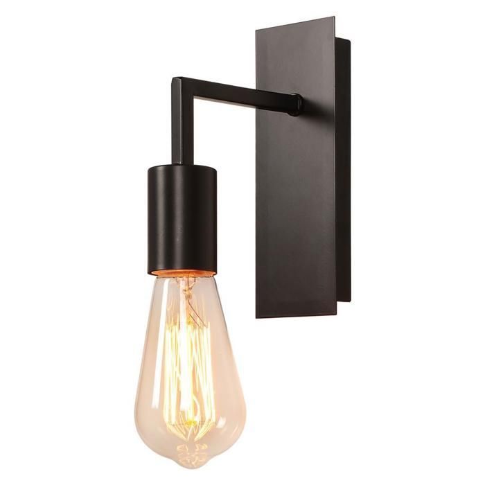 WOTTES Applique murale 1pcs luminaire vintage E27 spot mural design rétro Noir éclairage intérieur salle à manger couloir
