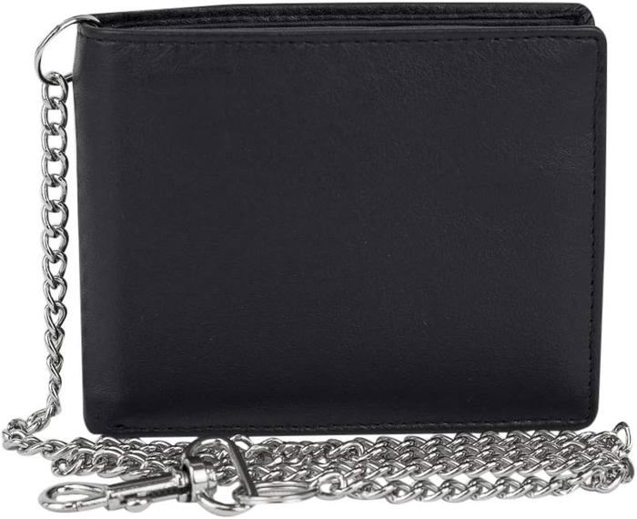 Portefeuille En Cuir Véritable MATADOR - Fermeture YKK Métal - Protection RFID - 10 Portes-cartes - Marron Clair