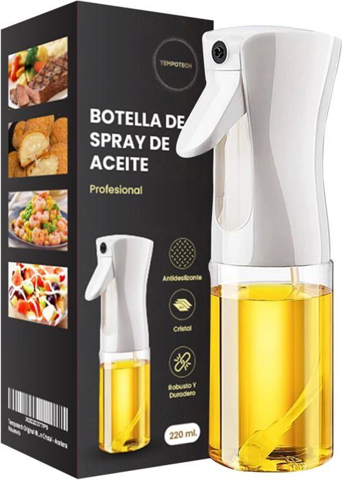 Vaporisateur Huile Cuisine 470 Ml En Verre - Pulvérisateur Fine Brume Pour Air Fryer, Barbecue, Salades (Noir) - 10