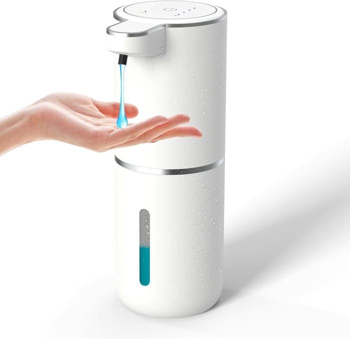 Distributeur de savon automatique–Savon moussant sans contact 400 ml Distributeur rechargeable USB-Distributeur de savon en mousse