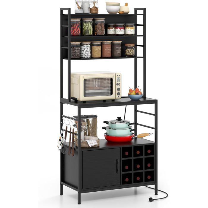 Porte-bouteilles De Vin De Table, En Métal Noir Brossé Géométrique, Parfait Pour La Décoration