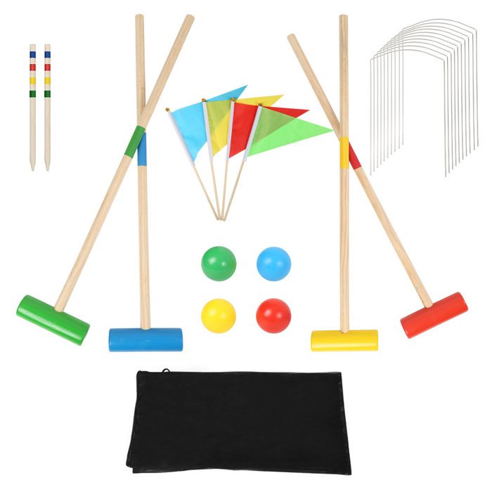 Ansobea Jeu De Croquet, Enseble De Croquet à 2-4 Joueurs, Jeu De
