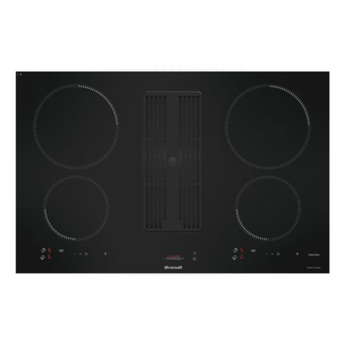 Brandt BPI384BH plaque Intégré 80 cm Plaque avec zone à induction 4 zone Hotte intégrée - vue 3