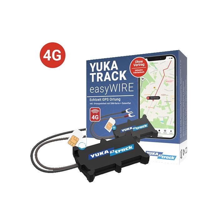 Traceur GPS voiture - IoT YUKAtrack easyWire 4G AIO - 4G cellulaire - SIM incluse - Forfait Data Flat