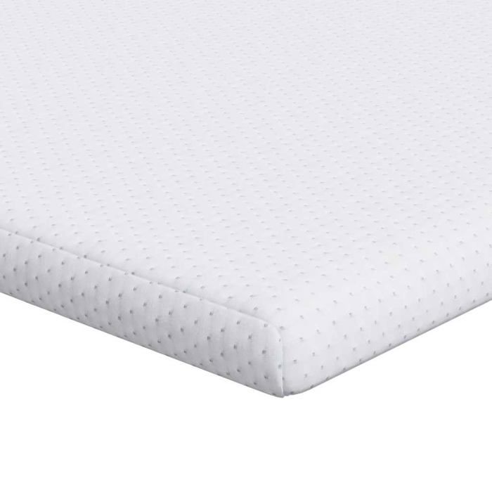 Surmatelas en mousse - vidaXL - Blanc - Tissu jacquard - 100x200x6 cm - Mousse PU - Soutien des bords - Usage intérieur Surmatelas en mousse - vidaXL - Blanc - Tissu jacquard - 100x200x6 cm - Mousse PU - Soutien des bords - Usage intérieur