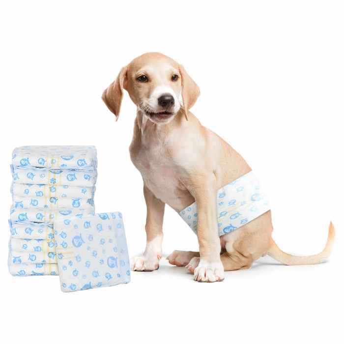 PROMOTION Protection Hygiénique Jetable pour Chien Mâle 30 pcs Blanc S 430630