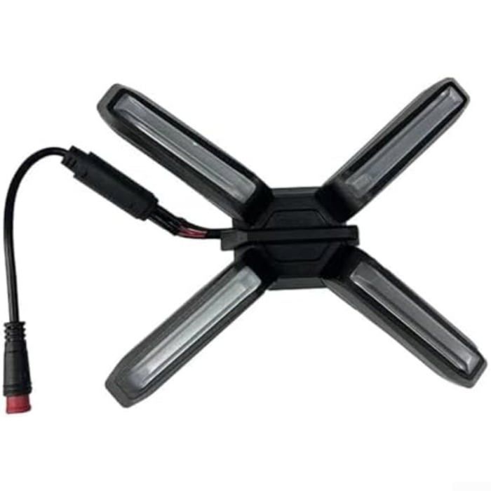 Feu avant LED X trottinette électrique - 1 Super lumineuse circulation diurne Convient pour Ninebot ZT3 Pro - Noir Aucuneary