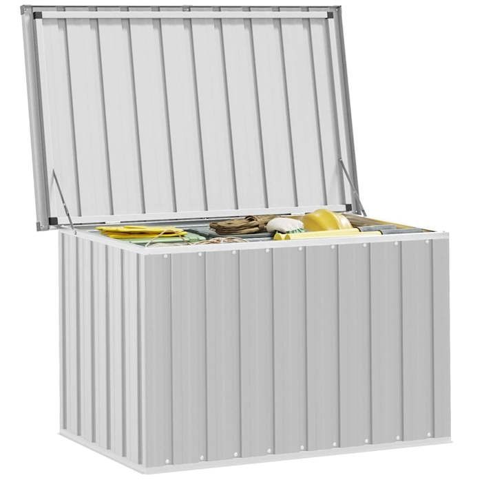 Gris Meuble dextérieur/Coffre jardinage - SARAZYJ - Boîte de rangement de jardin - Gris 109x67x65cm Hot41846965