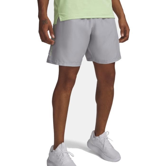 Short de course homme 21 cm- séchage rapide et confortable Under Armour gris