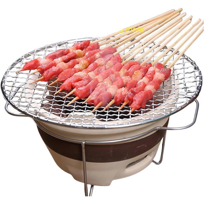 Poêle Charbon Argile Chauffage Thé Grillade4 Pièces[BI112]