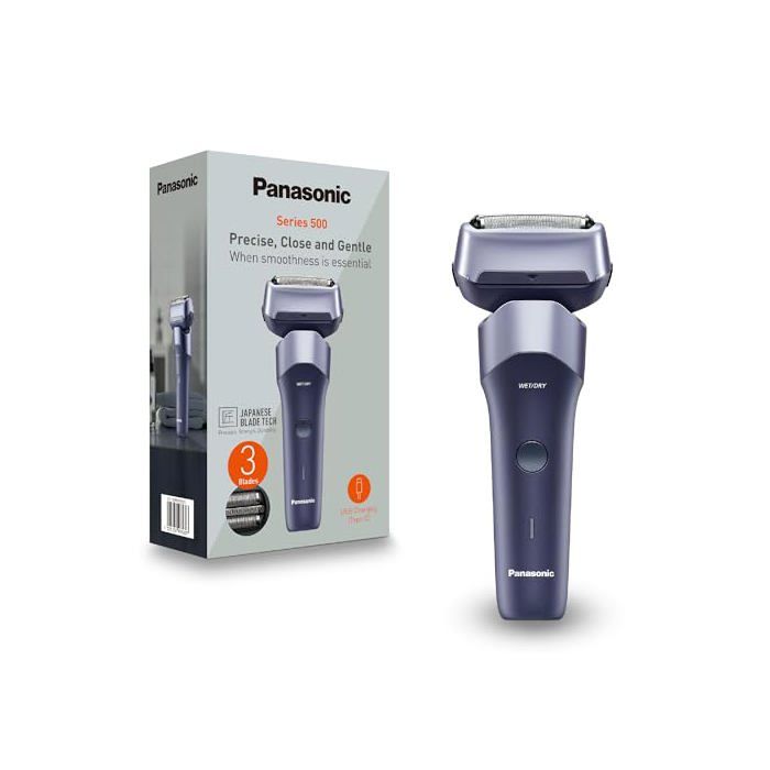 Rasoir électrique PANASONIC Series 500 ES ERM3FV503 3 lames rotatif Tête 10D flexible Étanche IPX7