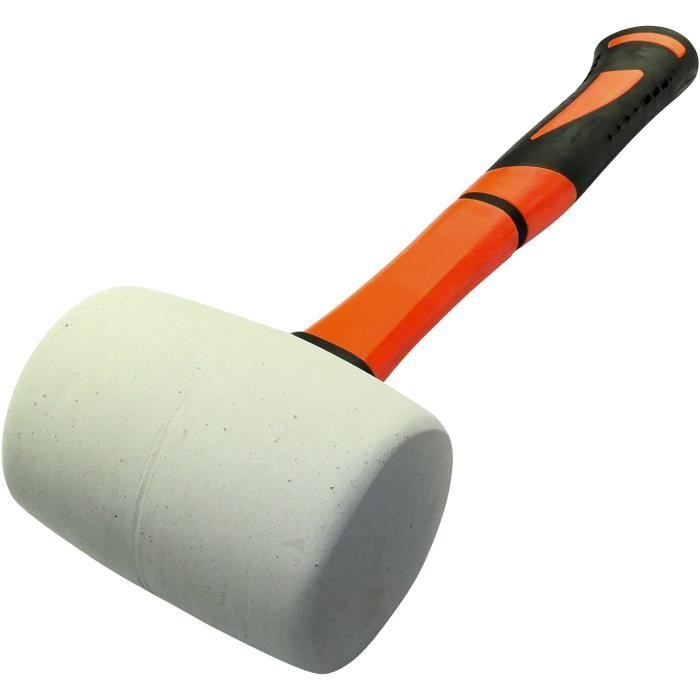 Marteau En Caoutchouc Rigide Ruthe - 1500 G, Manche En Frêne - Pour Travaux Délicats, Pavage - 9