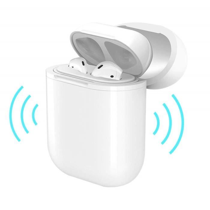 Blanc-étui de chargement sans fil pour AirPods QI, boîtier de protection, chargeur Compatible Apple