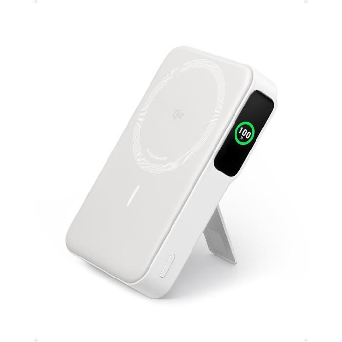 Anker MagGo Power Bank Chargeur Mobile Rapide Compatible MagSafe certifié Qi2 Batterie 10 000 mAh écran Intelligent et Suppo - vue 4