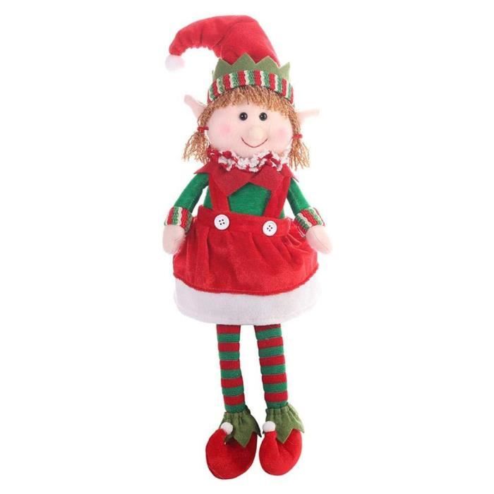 Poupée elfe de Noël jouet pour garçons et filles ornements de maison anniversaire vacances décoration de Noël pour enfantsB