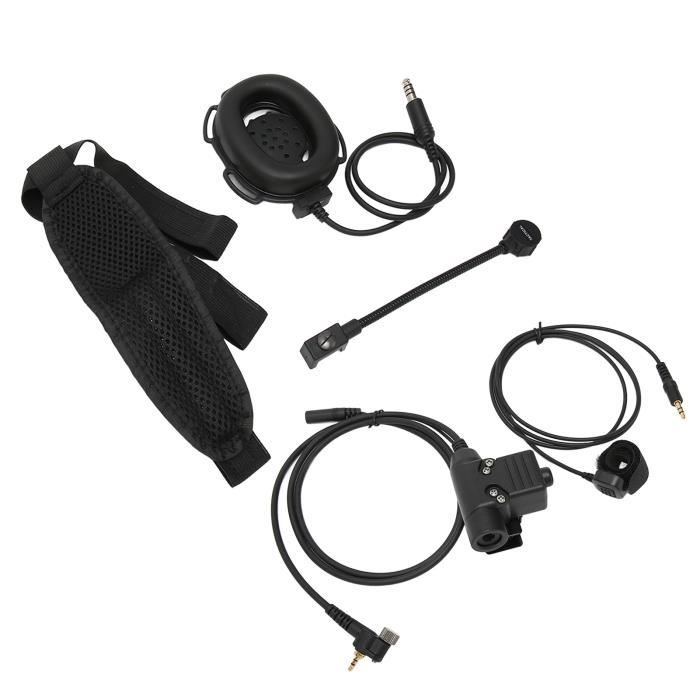 Adaptateur PTT U94, Bouton Push-to-Talk Pour Talkies-walkies Et Casques Militaires - Connecteur Neuf Générique